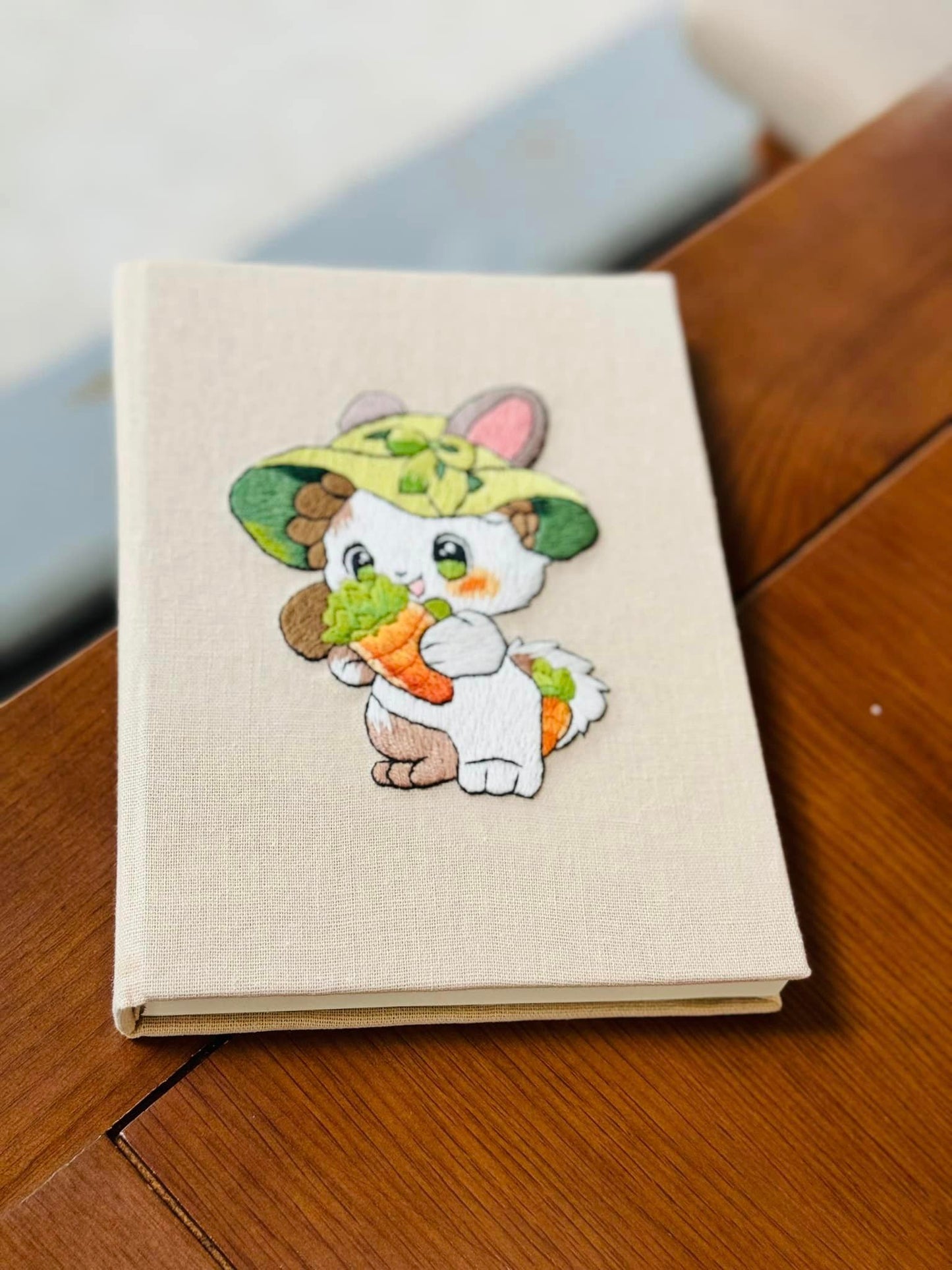 Embroidered Notebook - Rabit