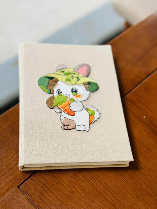 Embroidered Notebook - Rabit