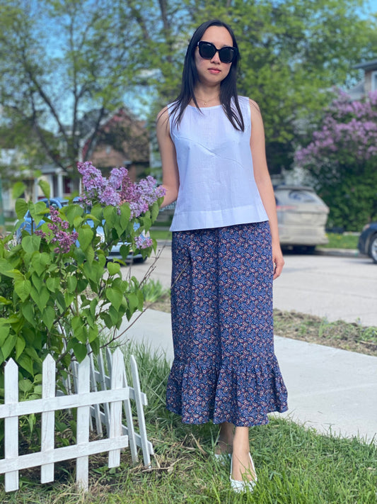 Sleeveless Linen Shirt